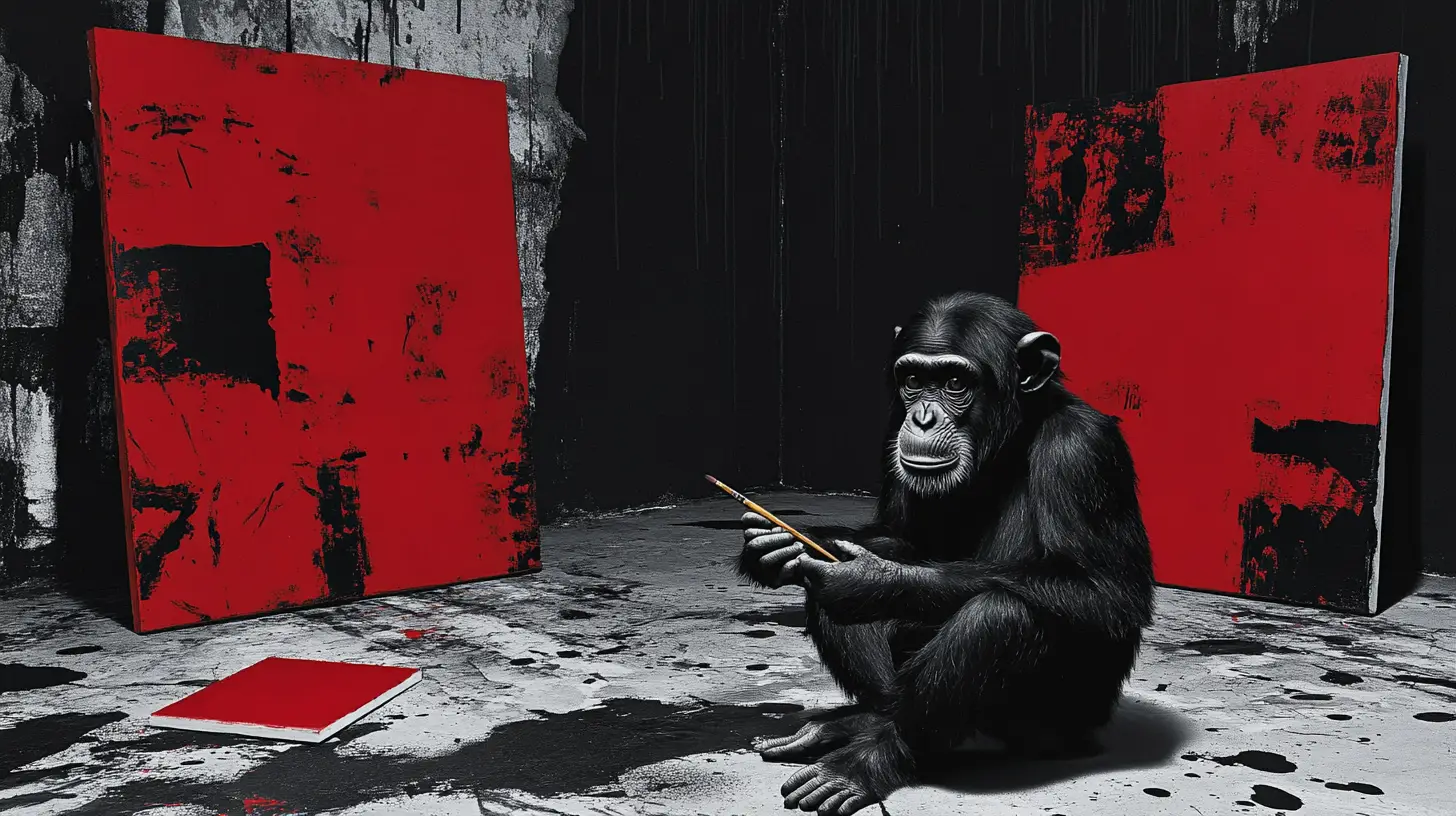 © History Oasis CONGO Chimpanzee Artist