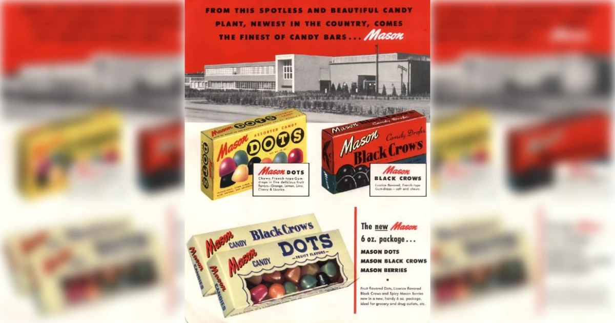 Tootsie Rolls Industries Dots Vintage Ad