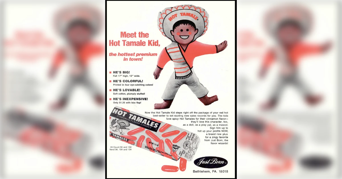 Just Born Hot Tamales Mascot