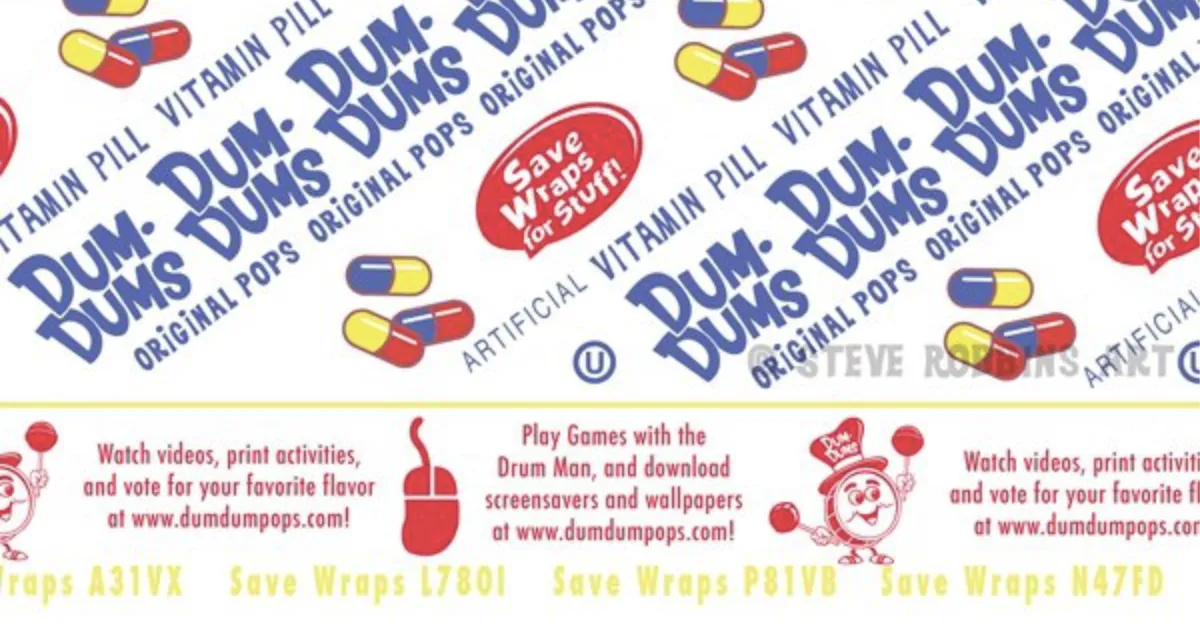 Sprangler Dum Dums Save The Wraps