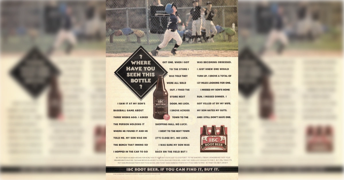 IBC Root Beer Vintage Ad