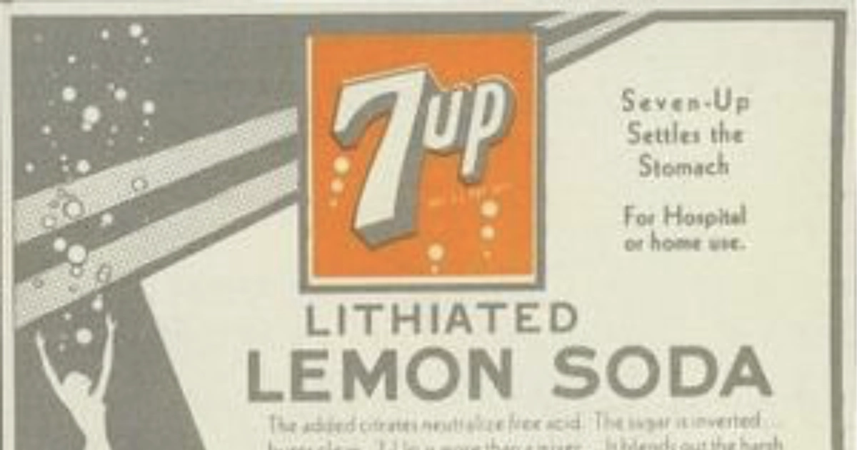 Bib Label Lithiated Lemon Lime Soda