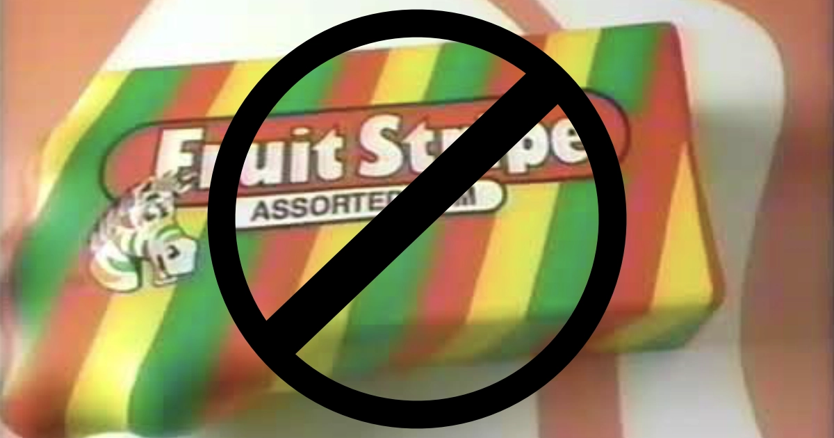 Fruit Stripe Gum Discontinuation