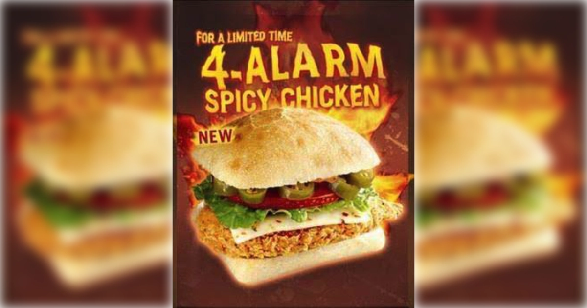 4 Alarm Spicy Chicken Sandwich
