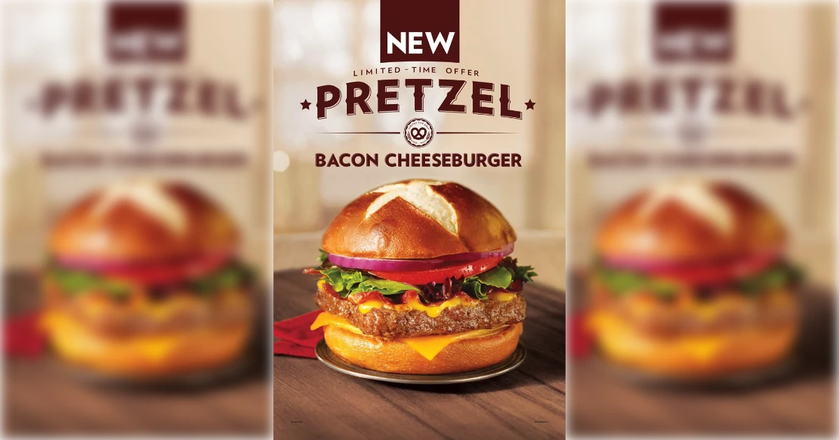 Pretzel Bacon Cheeseburger