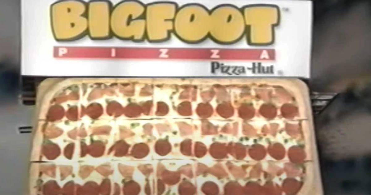 Pizza Hut Bigfoot Pizza