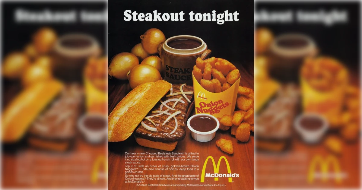 McDonald's Chopped Beefsteak Sandwich