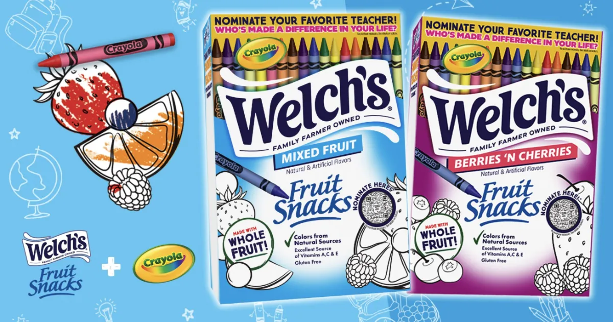 Welch S Plus Crayola Fruit Box