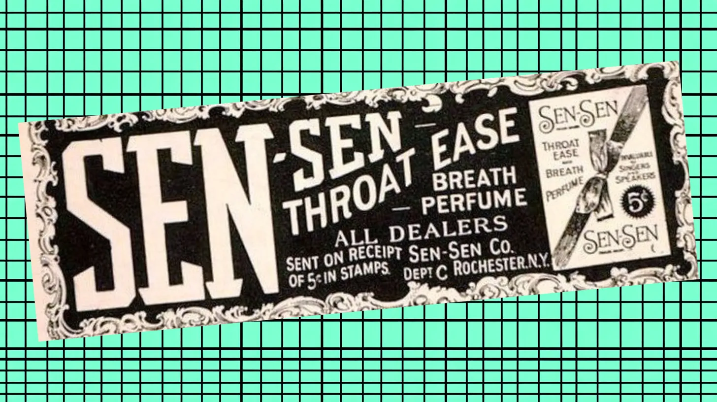Sen-Sen Co. Sen Sen Vintage Ad