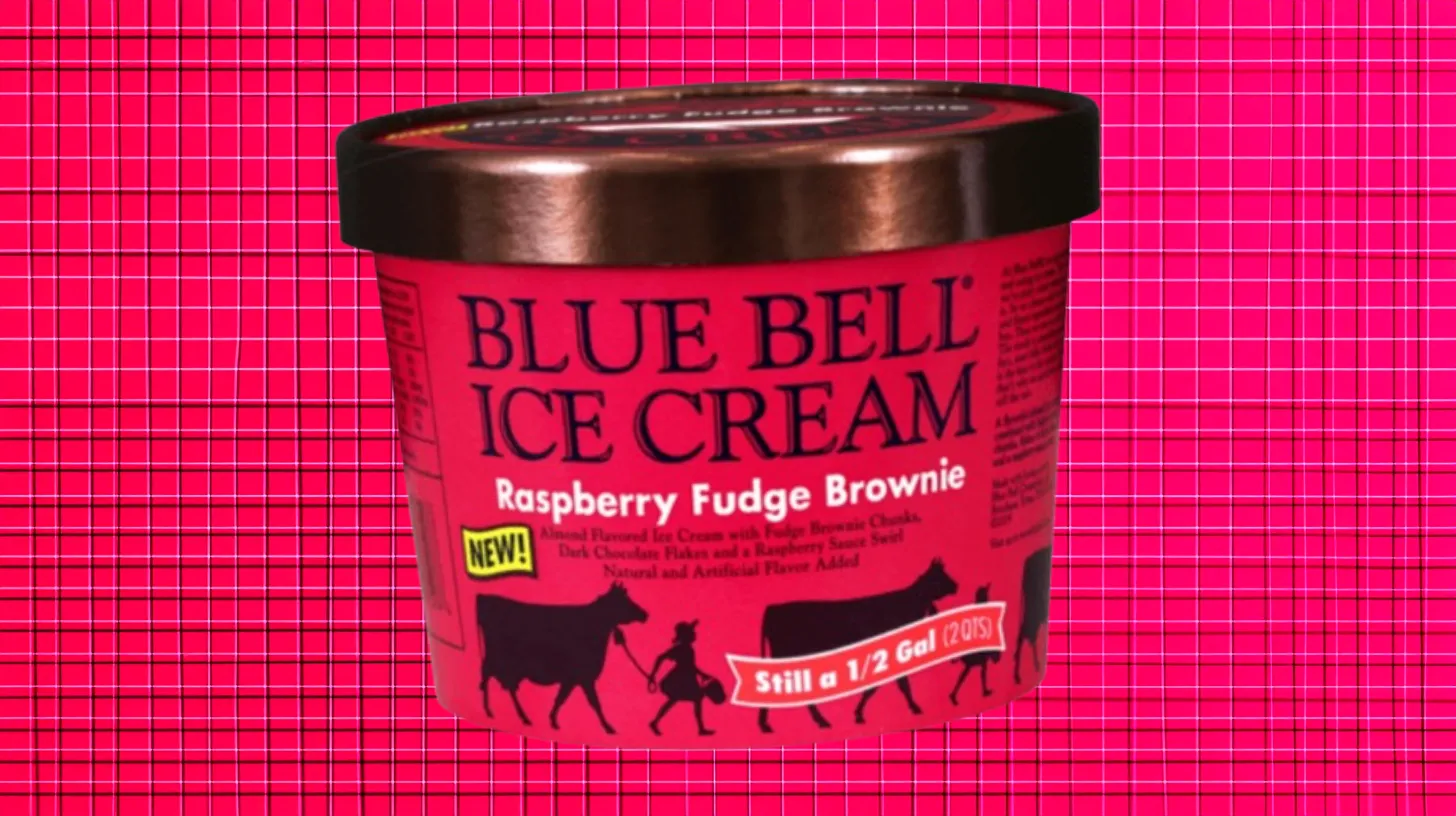 Blue Bell Creameries Raspberry Fudge Brownie