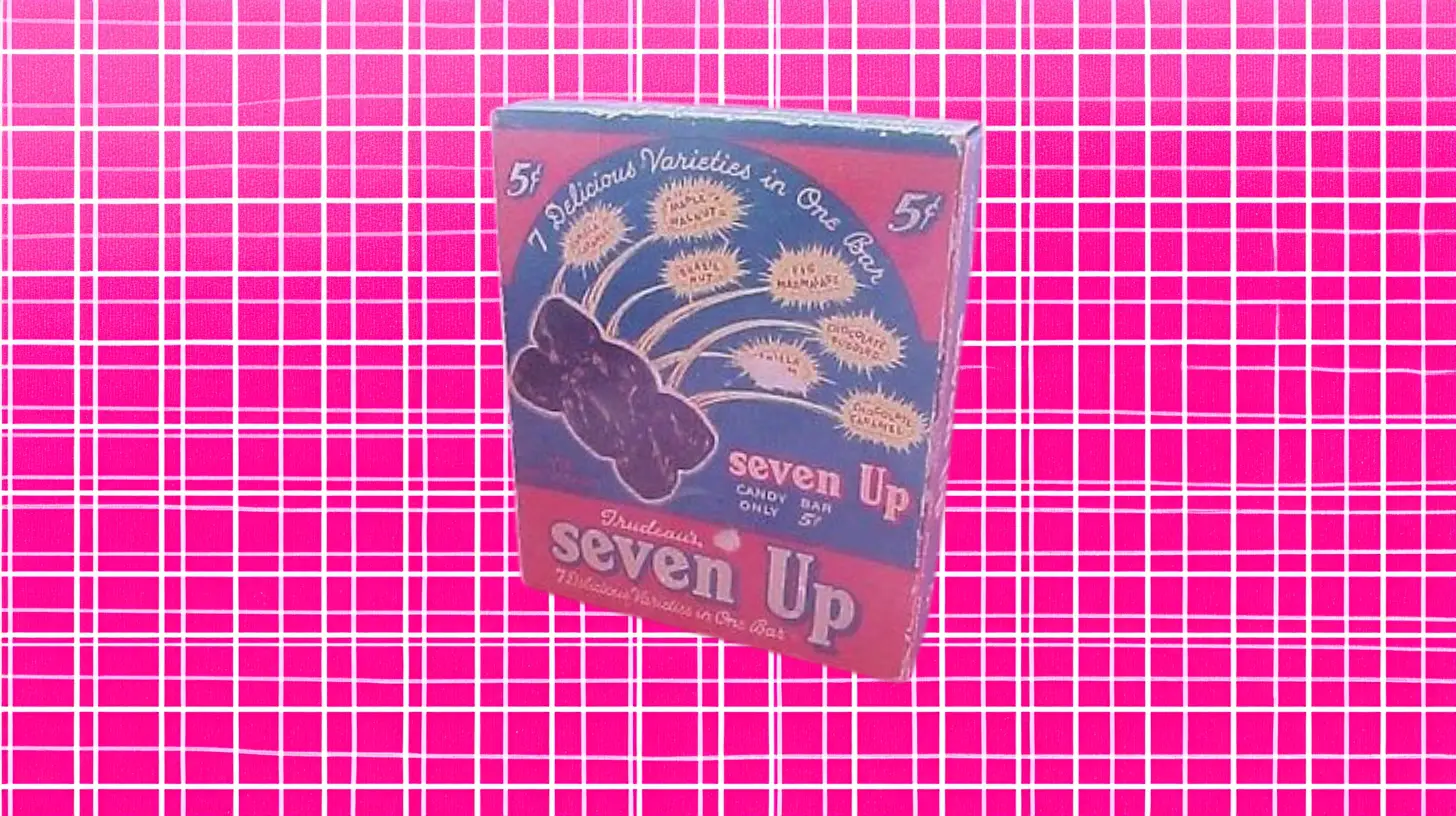 Pearson's Candy Company Seven Up Candy Bar Box