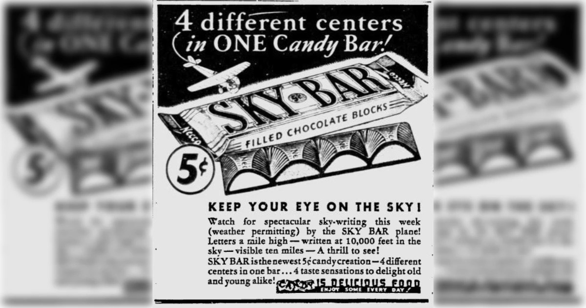 Sky Bar Sky Bar Vintage Ad