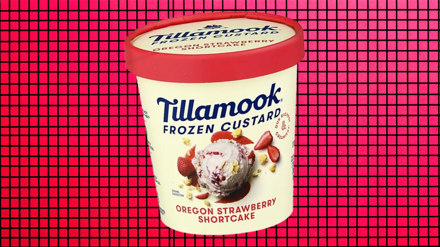 Oregon Strawberry Shortcake Frozen Custard