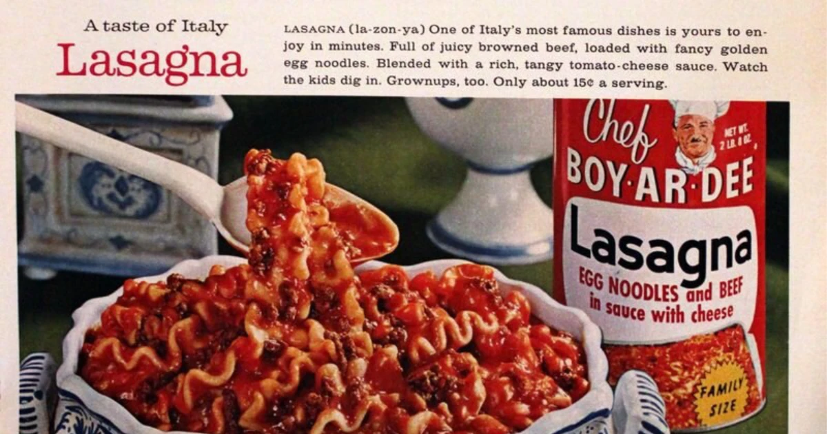 Hometown Foods Canned Lasagna