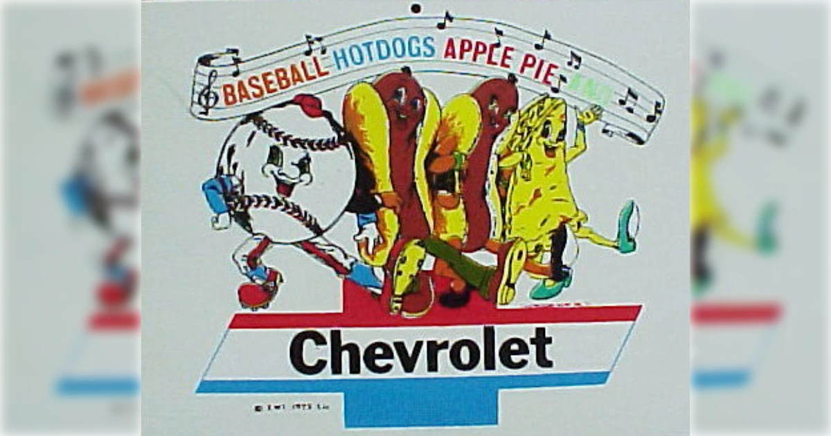 Baseball Hot Dogs Apple Pie And Chevrolet