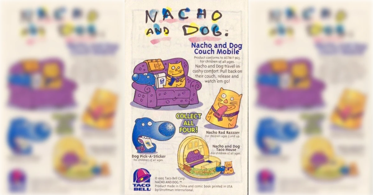 Taco Bell NACHO AND DOG Taco Bell