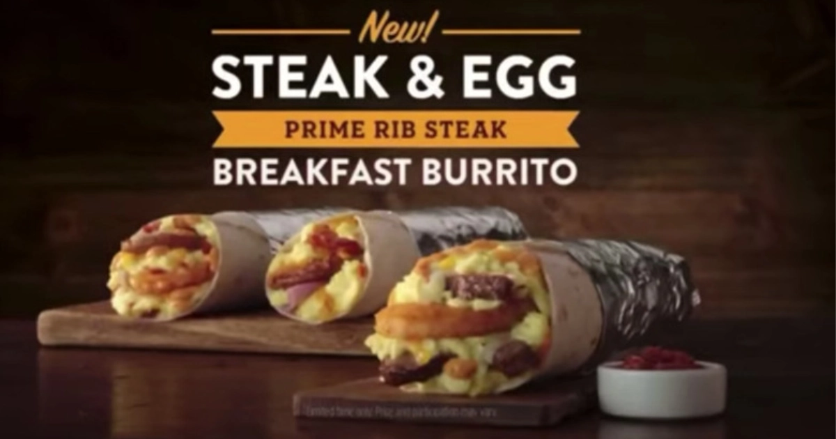 Prime Rib Steak Egg Burrito