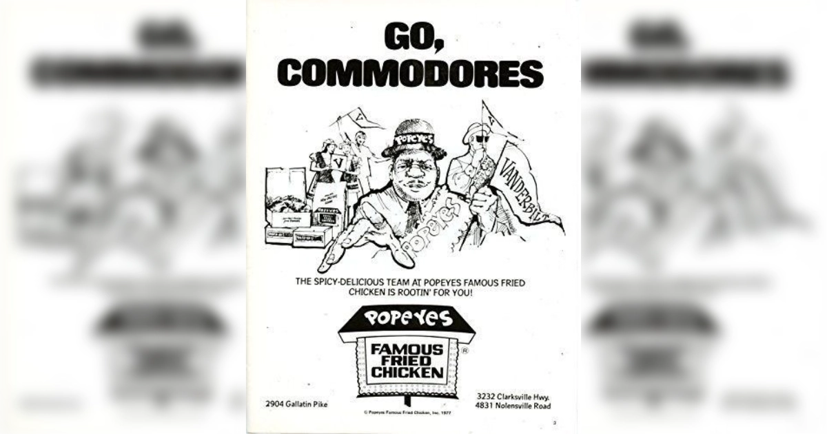 Popeyes Popeyes Vintage Ad