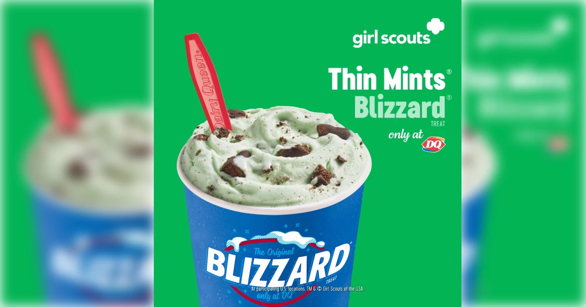 Girl Scout Thin Mints Blizzard