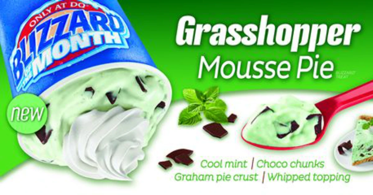 Grasshopper Mousse Pie Blizzard