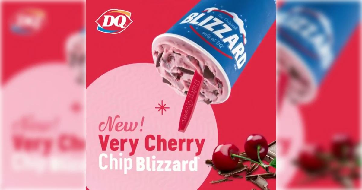 Very Cherry Chip Blizzard