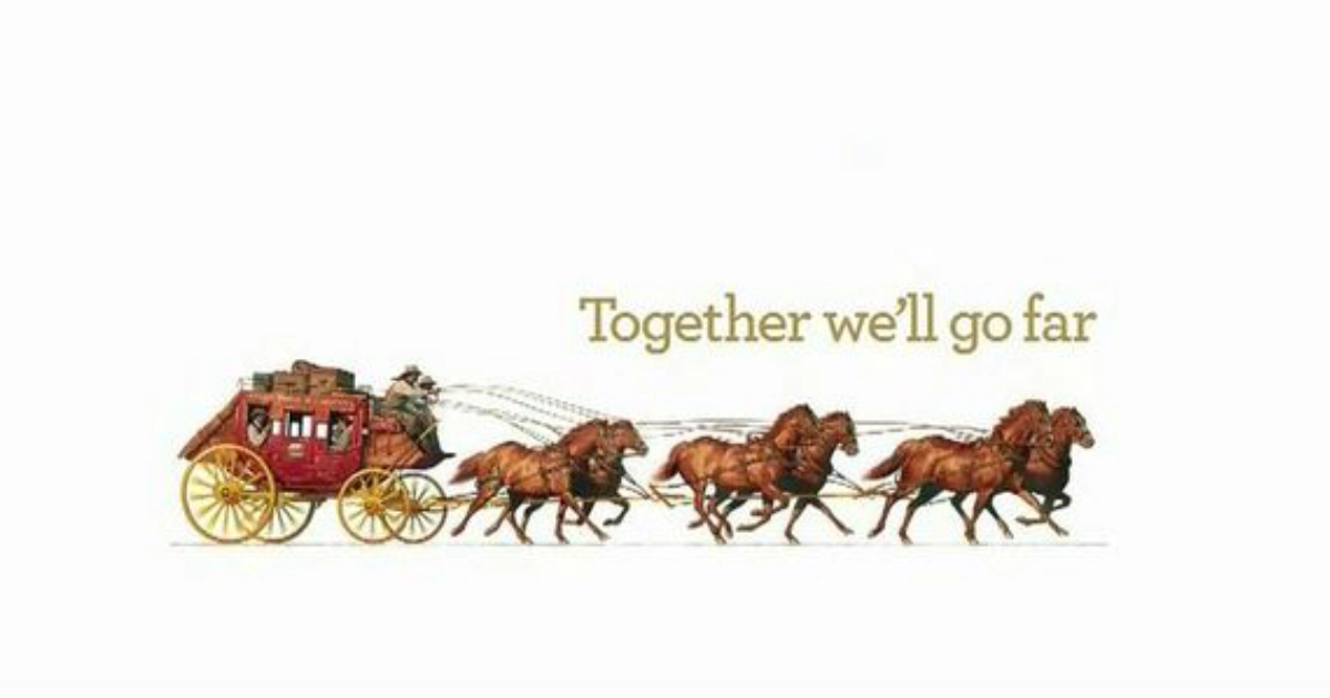 Wells Fargo TOGETHER WE LL GO FAR Wells Fargo Slogan