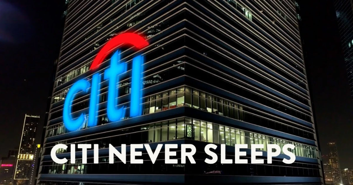 Citi CITI NEVER SLEEPS Citibank Ad