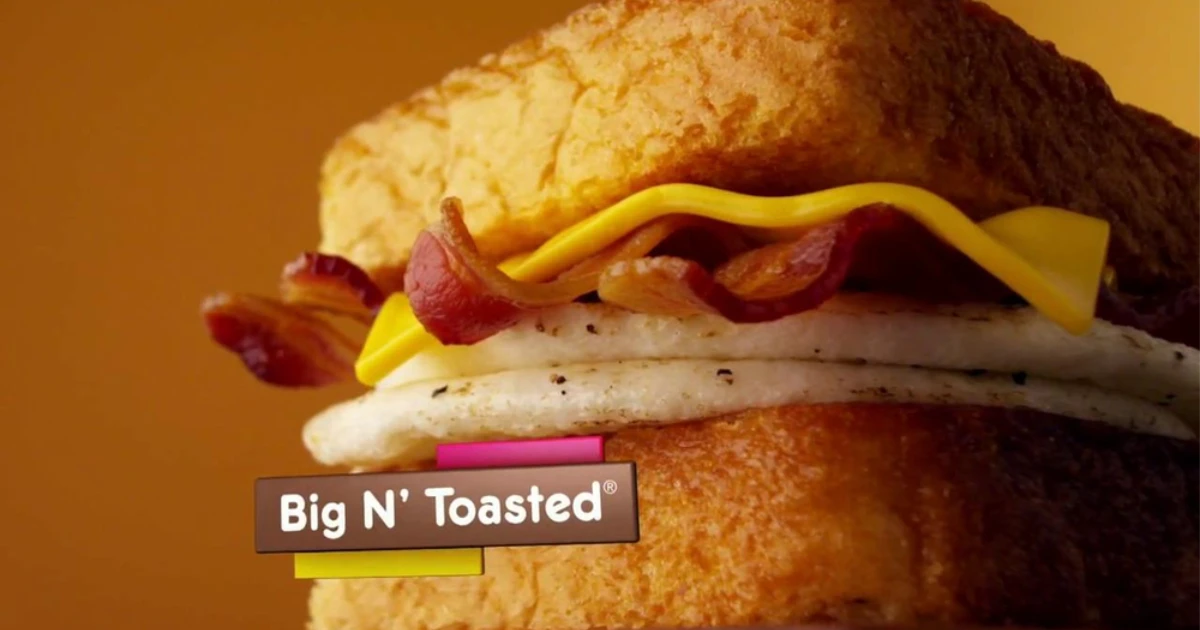 Dunkin' Big N Toasted Breakfast Sandwich