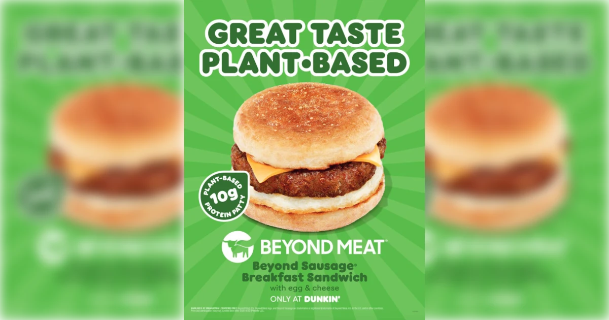 Dunkin' Beyond Breakfast Sausage Sandwich