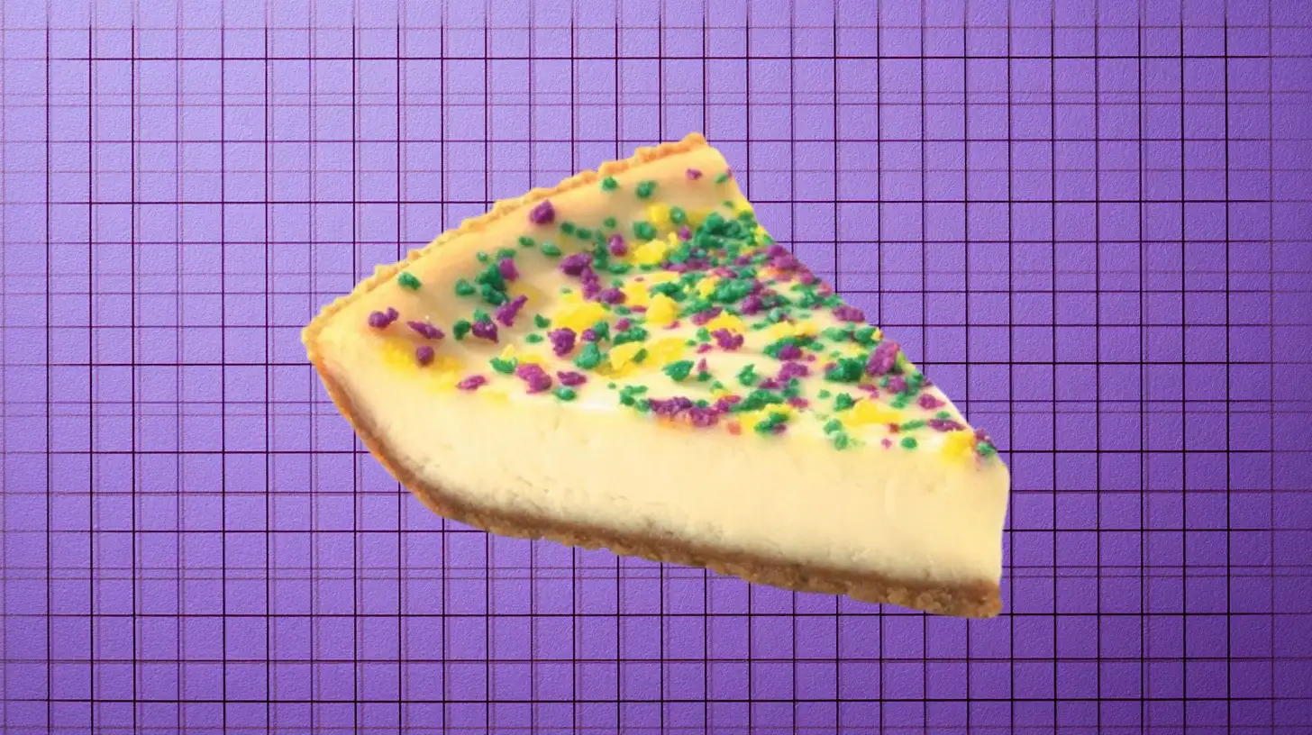Mardi Gras Cheesecake