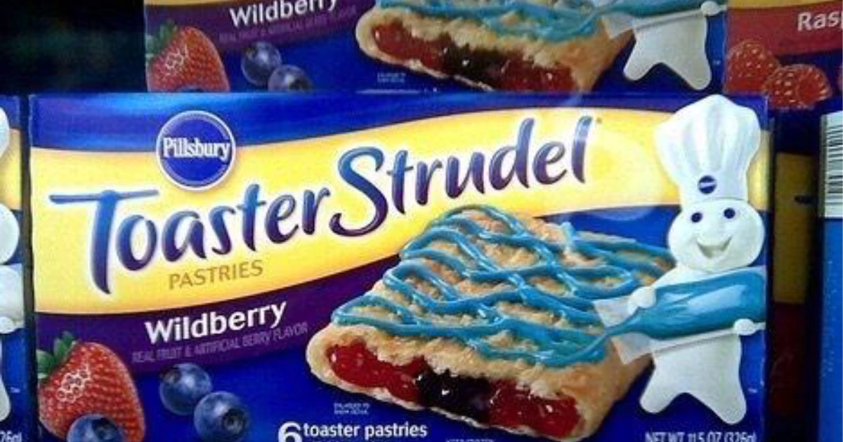 Wildberry Toaster Strudel With Blue Icing