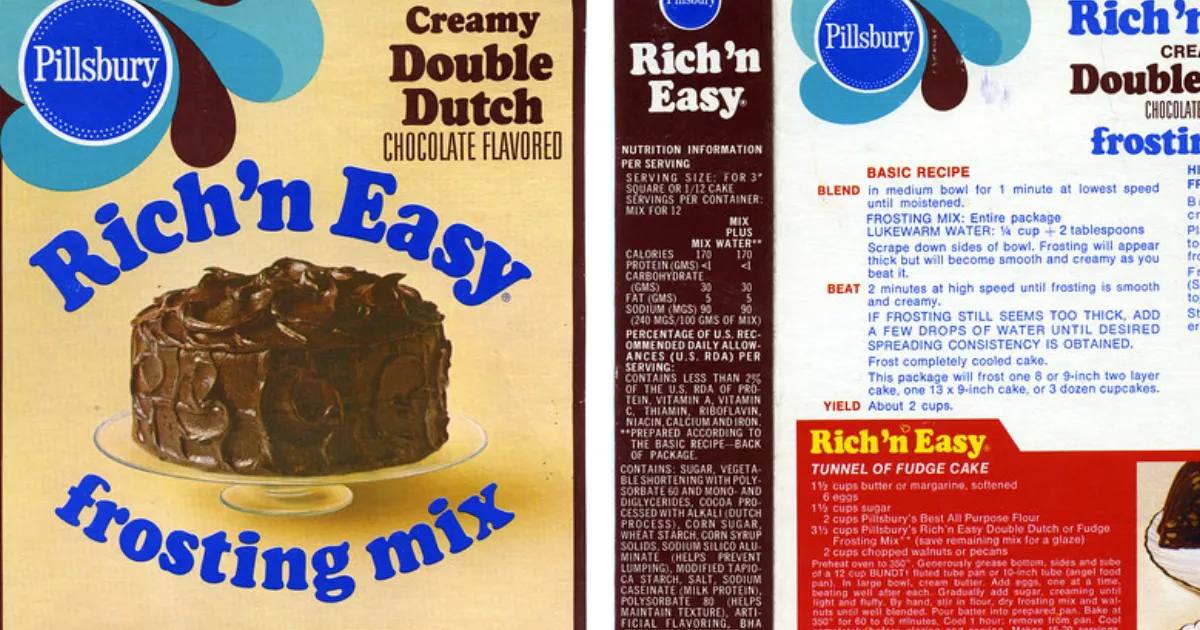 Two Layer Size Double Dutch Fudge Buttercream Frosting Mix