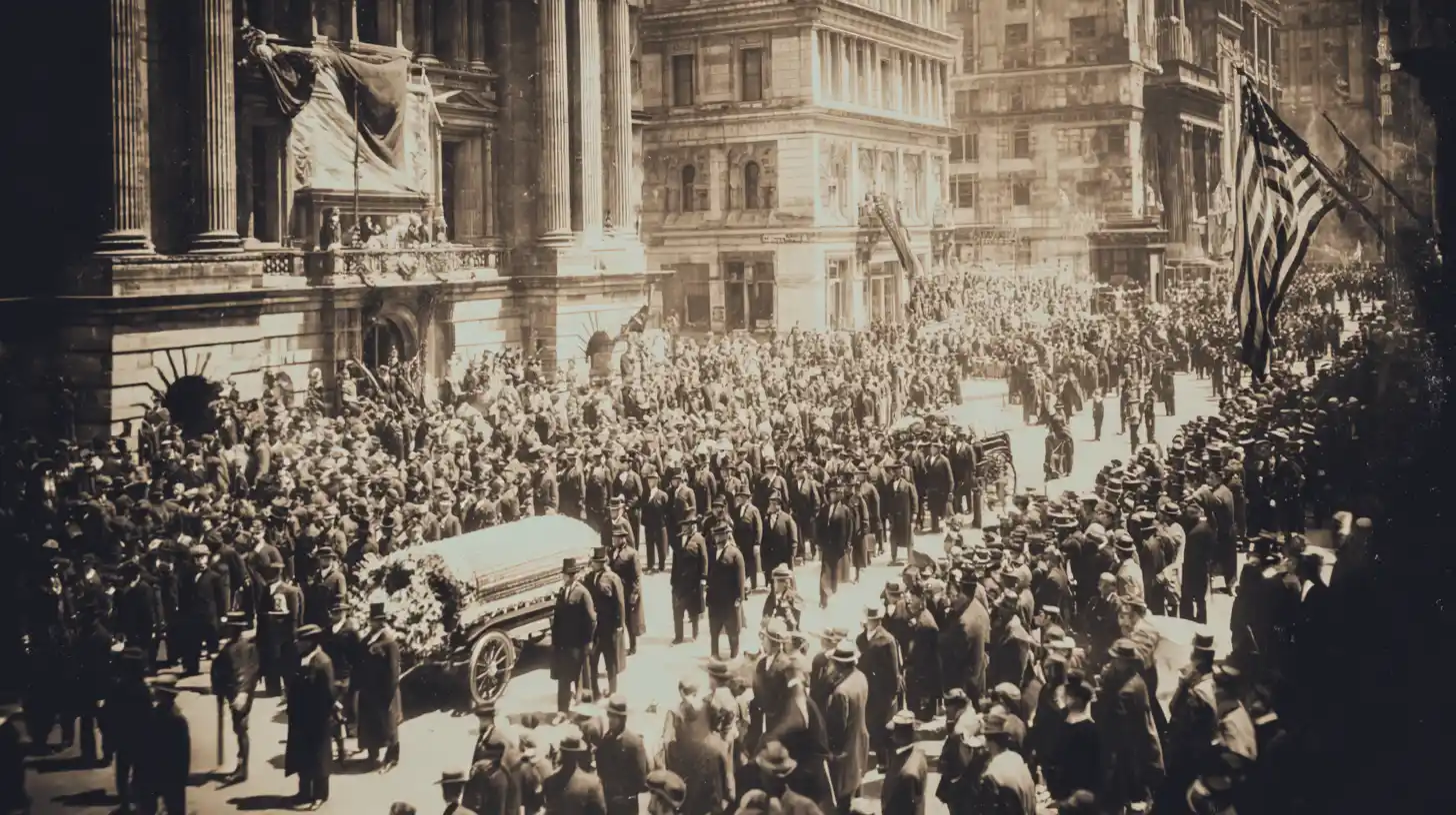 Funeral of Hiram Cronk © History Oasis Death Of Hiram Cronk