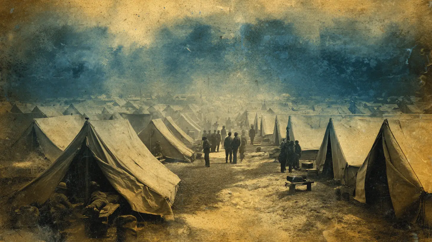 Disease riddled camps in the War of 1812 © History Oasis Disease In The War Of 1812