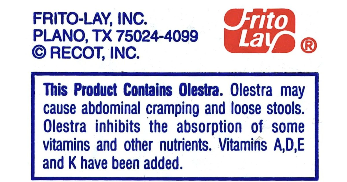 Frito-Lay Olestra Warning Label